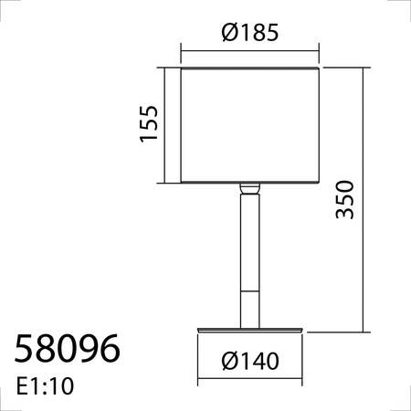 Lampa stołowa NOELIA biały mat, drewno naturalne 1xE27 abażur biały