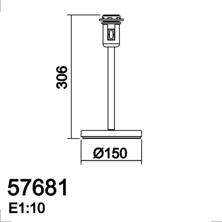 Lampa stołowa ROOMER mosiądz antyczny 1xE27 (abażur zamawiany osobno)
