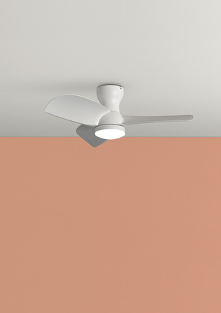 Wentylator CRETA biały Ø915 DC 30W 3A LED 24W CCT zmienna barwa, pilot