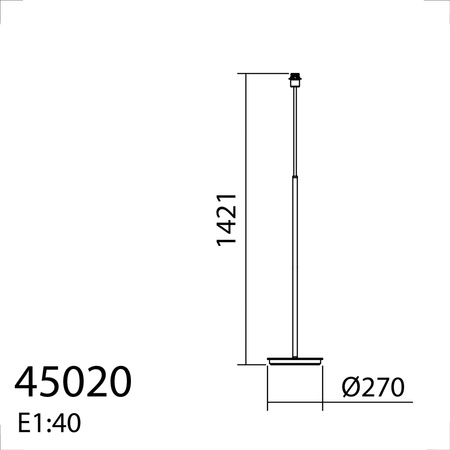 Lampa podłogowa JULIETTE czarny mat, drewno naturalne 1xE27 (abażur zamawiany osobno)