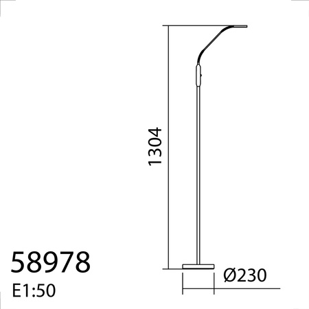 Lampa podłogowa ARO R czarny LED 7W CCT 2700K-3500K-4000K, ściemnianie