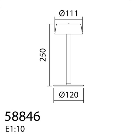 Lampa stołowa CHIARA czarny 5W CCT zmienna barwa, ściemnianie, akumulatorowa przenośna