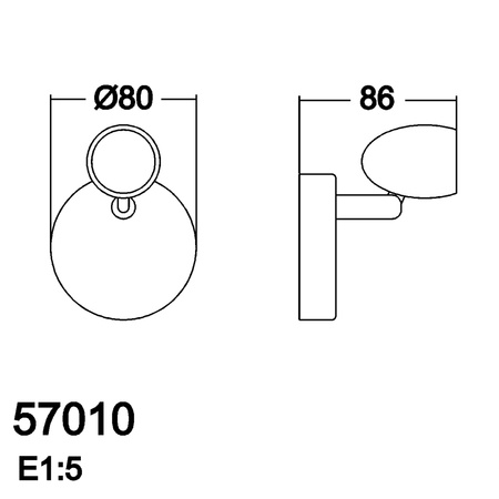 Lampa ścienna/sufitowa OUVI 1xGU10 chrom matowy