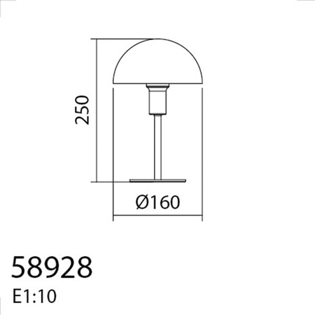Lampa stołowa POMA mosiądz mat, kremowy klosz  E14
