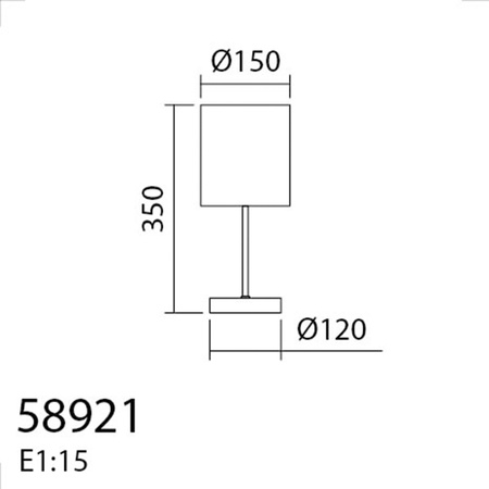 Lampa stołowa SET biały 1xE27 abażur biały