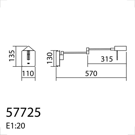 Lampa ścienna LITE brąz LED 8W 3000K CRI90 + USB ściemnianie dotykowe
