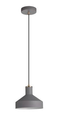 Lampa wisząca RITA szary, mosiądz antyczny Ø210 1xE27