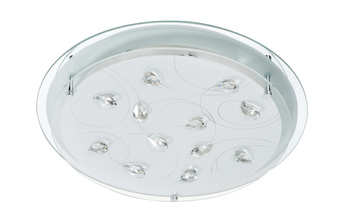 Plafon ROSKY śr. klosza 42cm 3xE27 szkło dekoracyjne