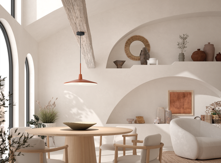 Lampa wisząca DENVER biały Ø43 E27