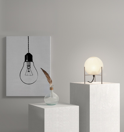 Lampa stołowa NEIL szary 1xE27