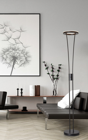 Lampa podłogowa ANELLO S mosiądz antyczny LED 30W 3000K ściemniacz