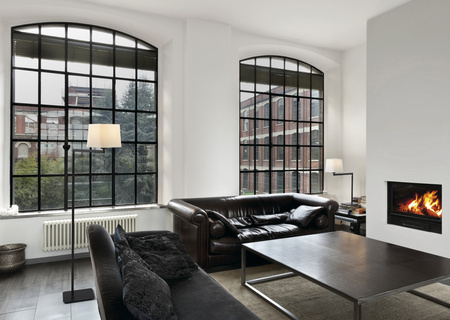 Lampa podłogowa FINESS S czarny mat 1xE27 regulowana, abażur biały w komplecie