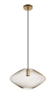 Lampa wisząca ALAN złoty Ø37cm 1xE27