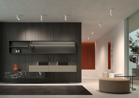 Lampa sufitowa łazienkowa GALILEO ART biały mat GU10 ø56X158mm IP44