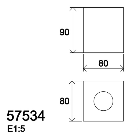 Lampa stołowa  CUBIK czarny E27