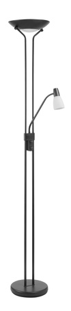 Lampa podłogowa DORÍS 2xE27+1xE14 czarny