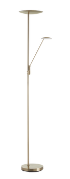 Lampa podłogowa DAPHNE mosiądz antyczny LED 33W+8W CCT 2700-4000K