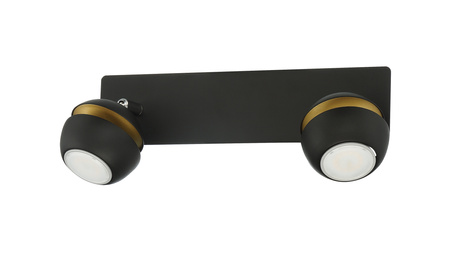 Lampa sufitowa MIC R2 2xGU10 czarny mat, złoty