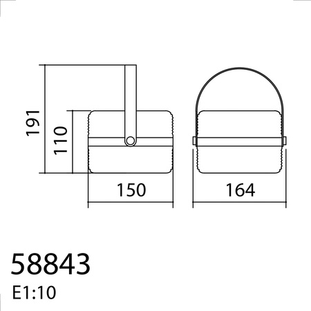 Lampa stołowa VILMA brązowy 0,6W 3000K+RGB IP44 akumulatorowa przenośna