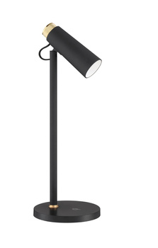 Lampa stołowa MICRO 5W czarny, zmienna barwa 3000K-5500K, ładowarka indukcyjna, ściemnianie 3 stopniowe