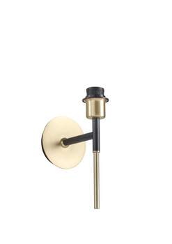 Lampa ścienna JULIETTE mosiądz mat, czarny mat 1xE27 (abażur zamawiany osobno)