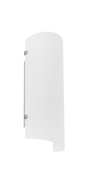 Lampa ścienna BARR szkło piaskowane białe 1xE27