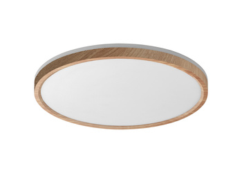 Lampa sufitowa OSONA drewniany naturalny LED 26+6W Ø32 CCT 3000-4000-5000K (przód), tył wyłącznie wyłącznie 3000K (zmienna moc)