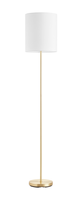 Lampa podłogowa SET mosiądz mat  1xE27 abażur biały