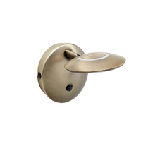 Lampa ścienna ZENIT brąz LED 7W 3000K ściemnialna z włącznikiem