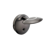 Lampa ścienna ZENIT nikiel czarny matowy LED 7W 3000K ściemnialna z włącznikiem