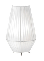 Lampa stołowa SILK szary, chrom 1xE27